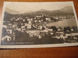 Lugano Paradiso, Panorama, , 1929, gelaufen