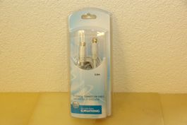 SAT-Kabel mit F-Stecker, weiss -- 3.0m