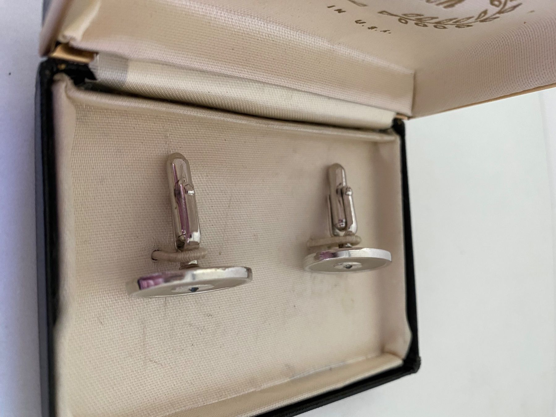 Gemelli: Boutons de manchettes argentés – Usato da Bouveret venduto da wes_7zll 1