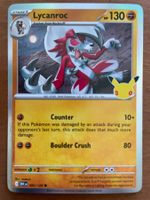 Pokemon Lycanroc Holo 30 Jahre (Versand gratis)