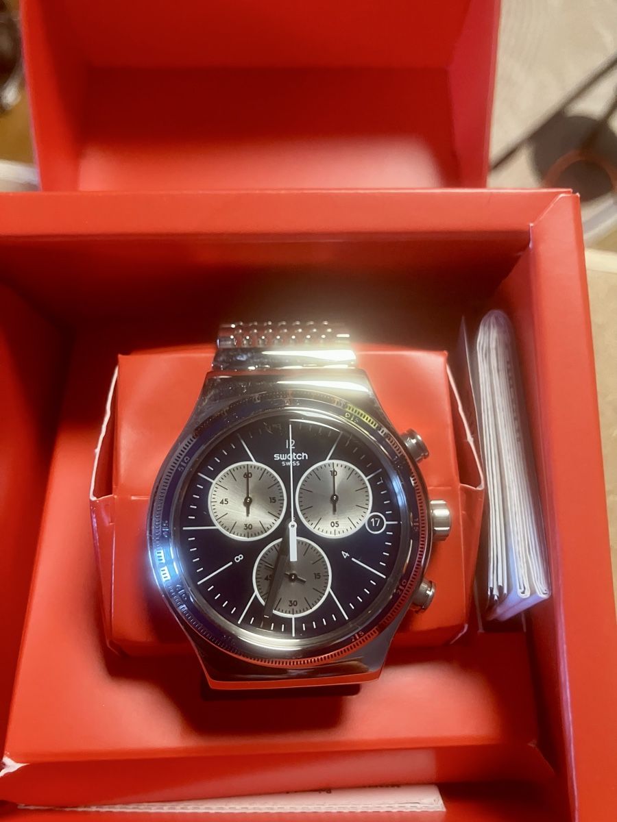 Swatch Orologi: Swatch Irony Chrono "Wales" YVS410G – Nuovo e nell'imballaggio originale da Lausanne venduto da kawinta03