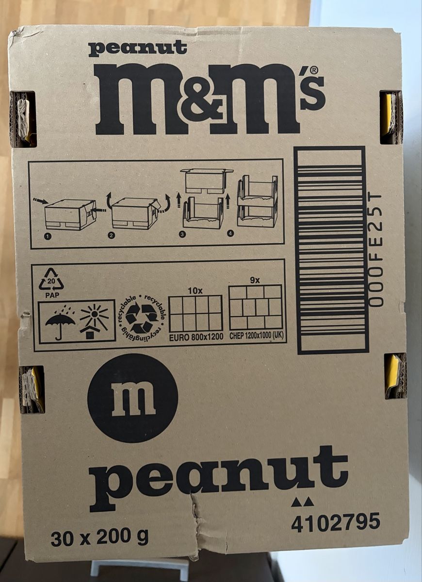 Cibi & Specialità: M & M‘s Peanut 30 Beutel – Nuovo e nell'imballaggio originale da Kriens venduto da regula64