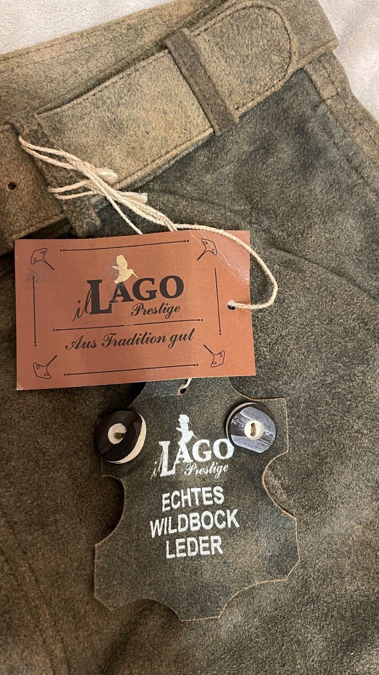 Pantaloni: Wildlederhose Grösse 54 / Neu / Originalverpackt – Nuovo e nell'imballaggio originale da Bremgarten AG venduto da Schussi 8