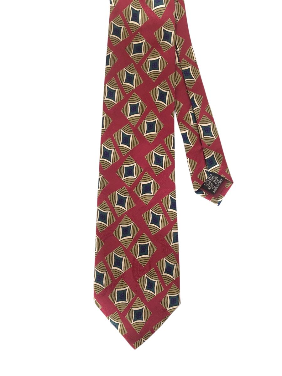 Hugo Boss Cravatte: HUGO BOSS Krawatte - rot mit Muster – Usato da Estavayer-le-Lac venduto da ghislain_c 2