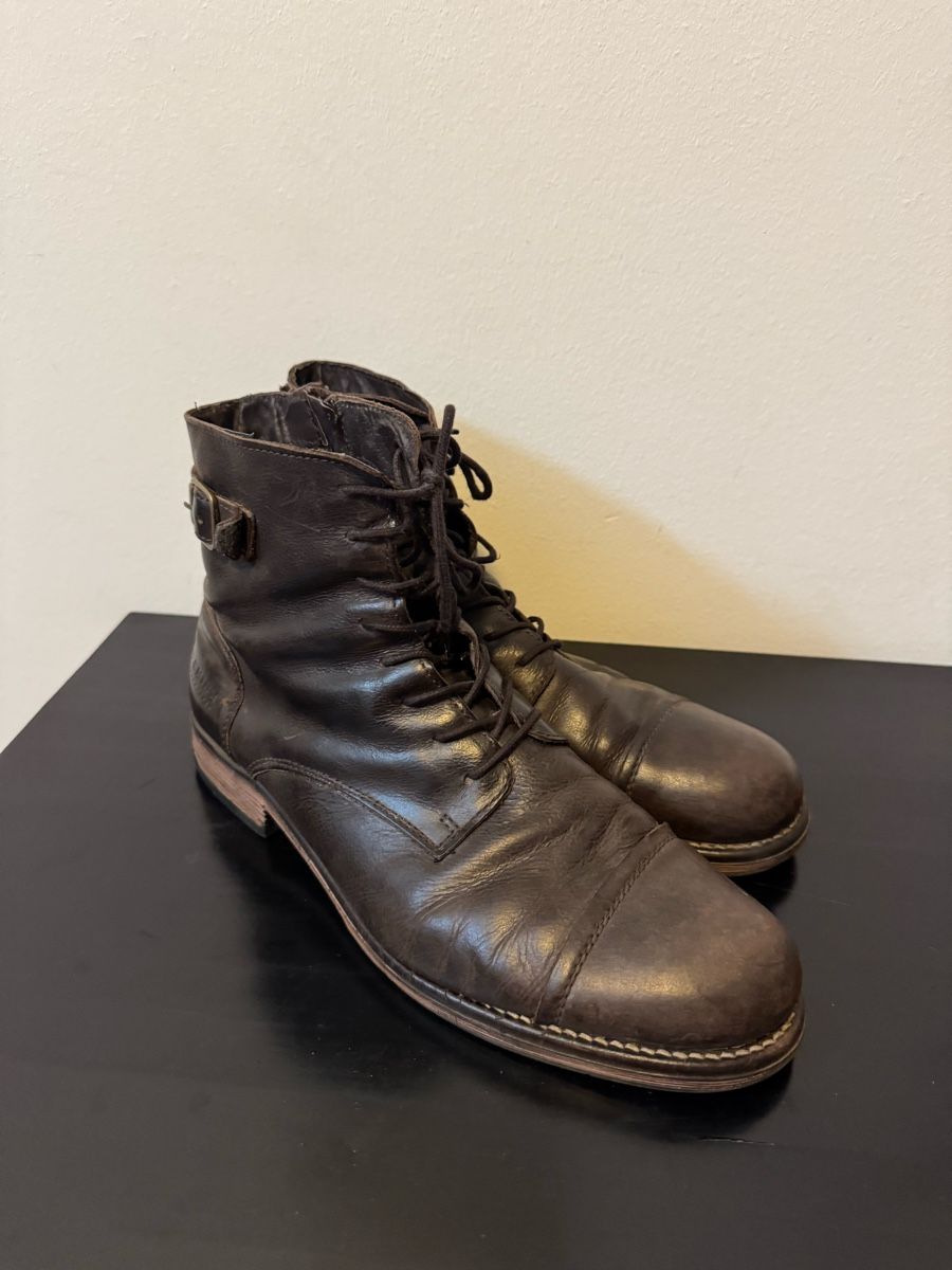 Jack & Jones Scarpe da uomo: Jack & Jones Leather Boots Brown, Size 44 – Usato da Zürich venduto da AninANILOKIN 3