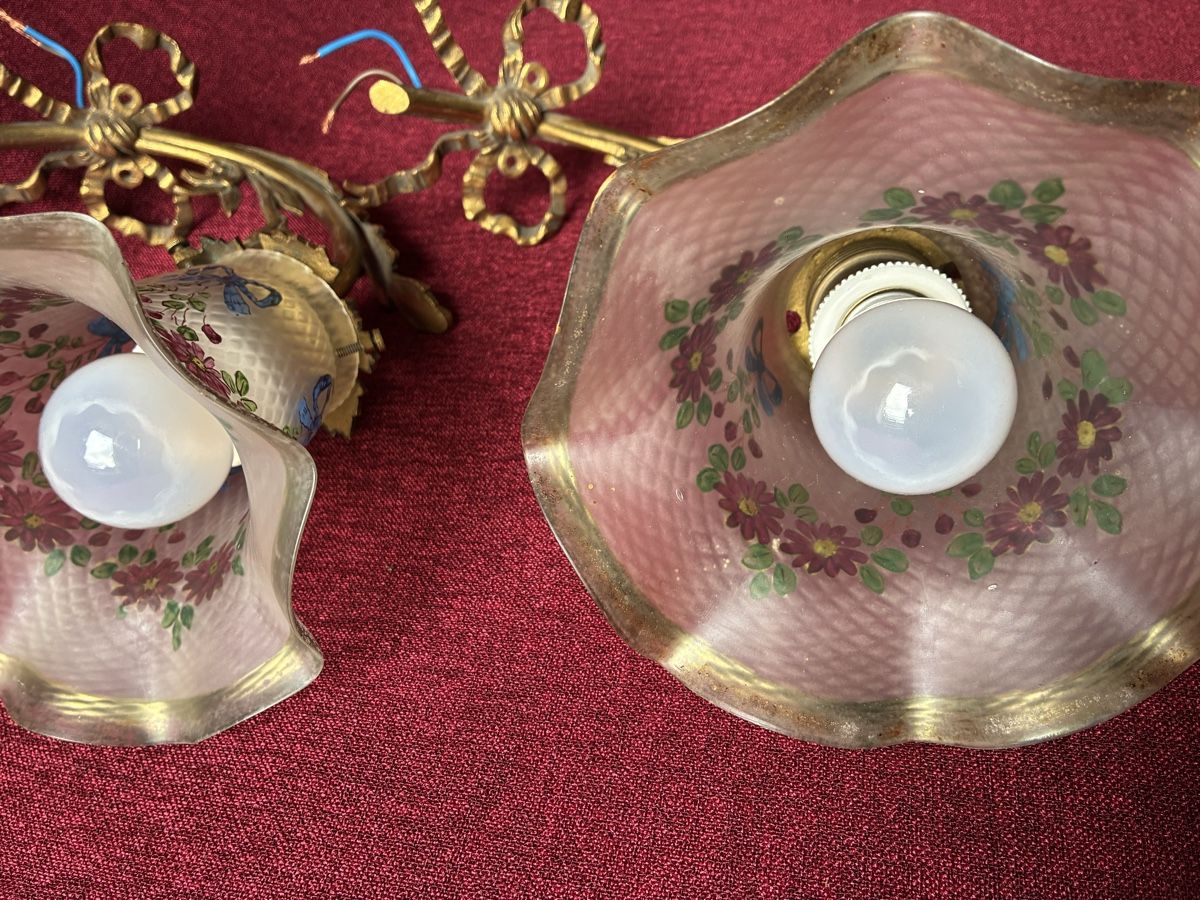 Lampade: Jugendstil 2 Wandlampen um 1920 – Usato da Zürich venduto da Artnuvo 6