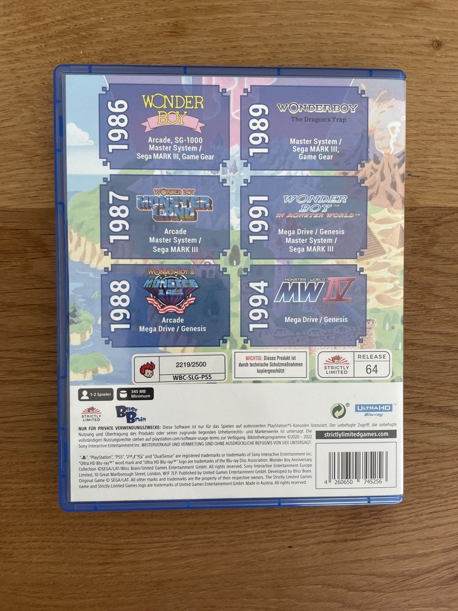 Giochi: Wonder Boy Collection Ps5 – Usato da Hagendorn venduto da masterchieff 1
