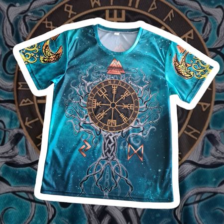 T-shirt Homme/vert (L)"Viking"(EnvoiB/2fr)