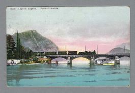 1908, PONTE DI MELIDE, GOTTHARD DAMPFZUG