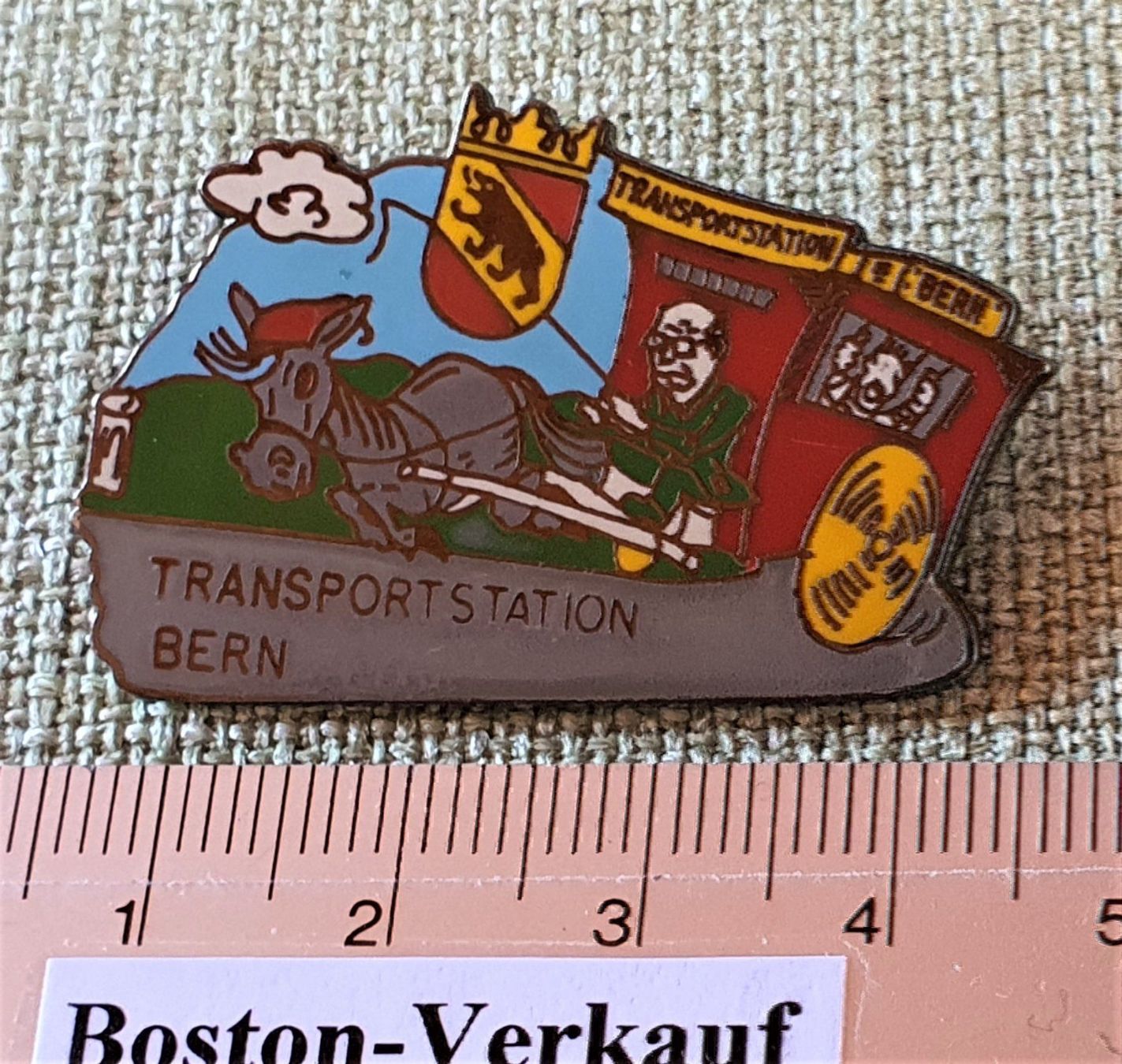 Placchette & Badge: E412 - Pin Polizei Transportstation Bern – Usato da Reinach BL venduto da Boston-Verkauf 1