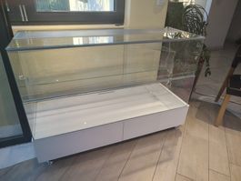 Top-Hamsterglaskäfig nach Mass inkl. Untermöbel mit Rollen