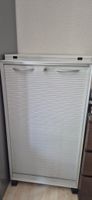 Roller shutter cabinet white 2 drawers 1 shelf with lock