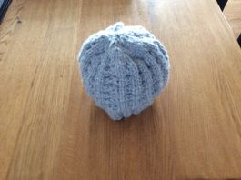Warme Mütze Handgestrickt 58-60 cm
