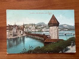 AK  1914  Luzern  Kappelbrücke      (G2020)