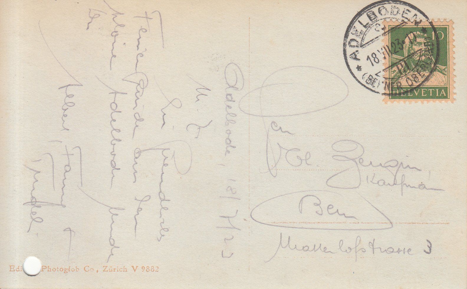 Cartes postales: Adelboden 1923 – D'occasion à Bürglen TG par StampGraf 1