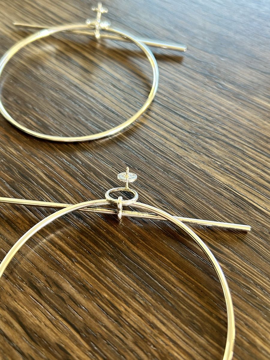Hermès Orecchini pendenti & Orecchini a lobo: Boucles d’oreilles créoles Hermès Loop – Usato da Lully VD venduto da Garance040 3
