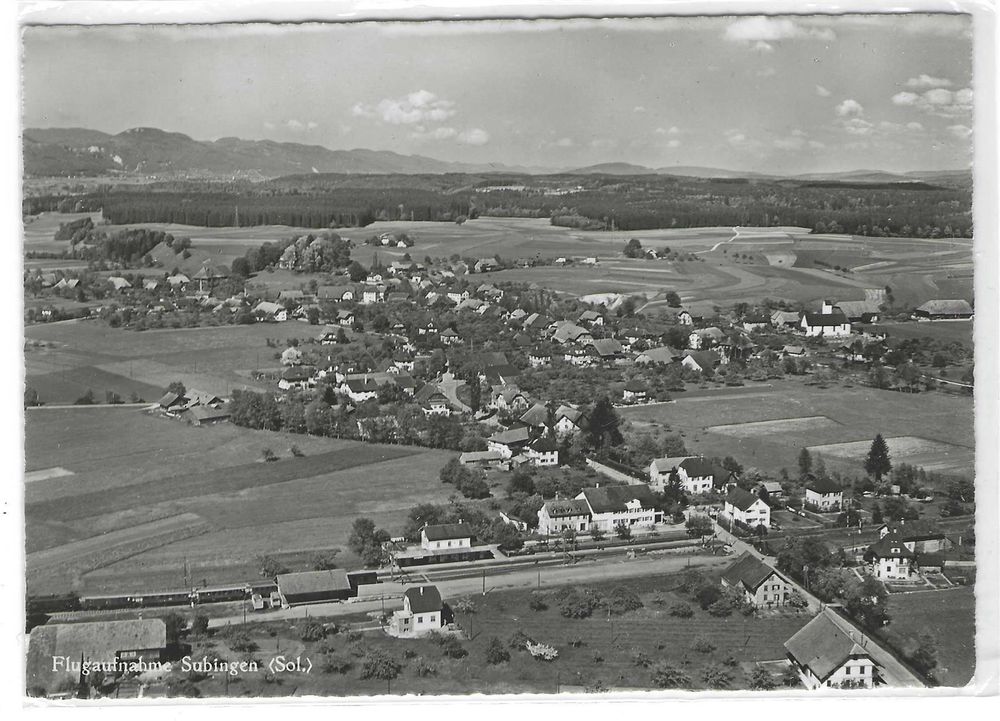 28.12. 50 Flugbild Dorf Subingen+Bahnhof (Gebraucht) in Zürich für CHF ...