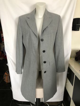 Blazer manteau gris clair Fabiani Club long taille 36 neuf