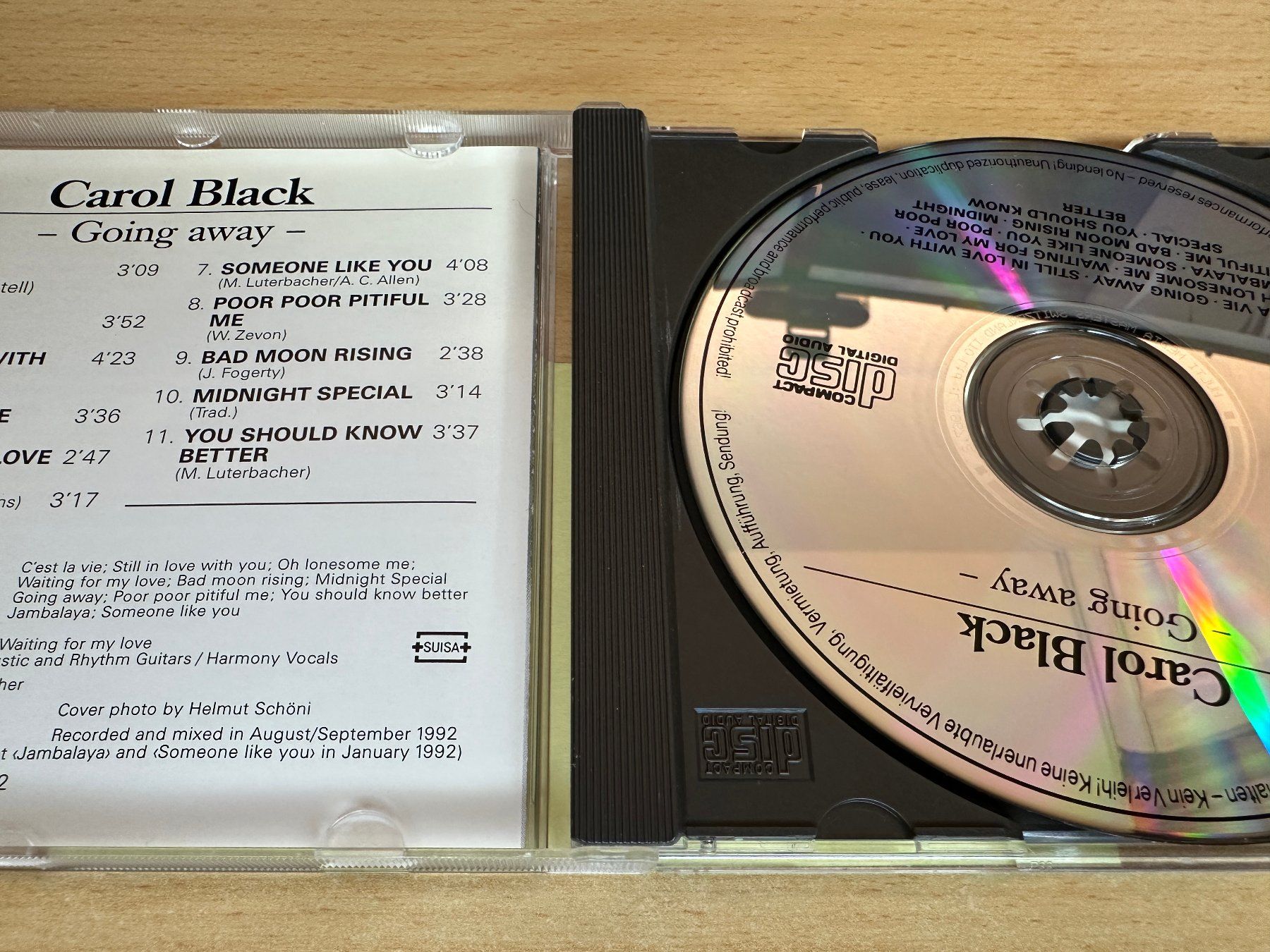 CDs: Carol Black – Going Away – Gebraucht aus Rikon im Tösstal von Alpenmutz 2