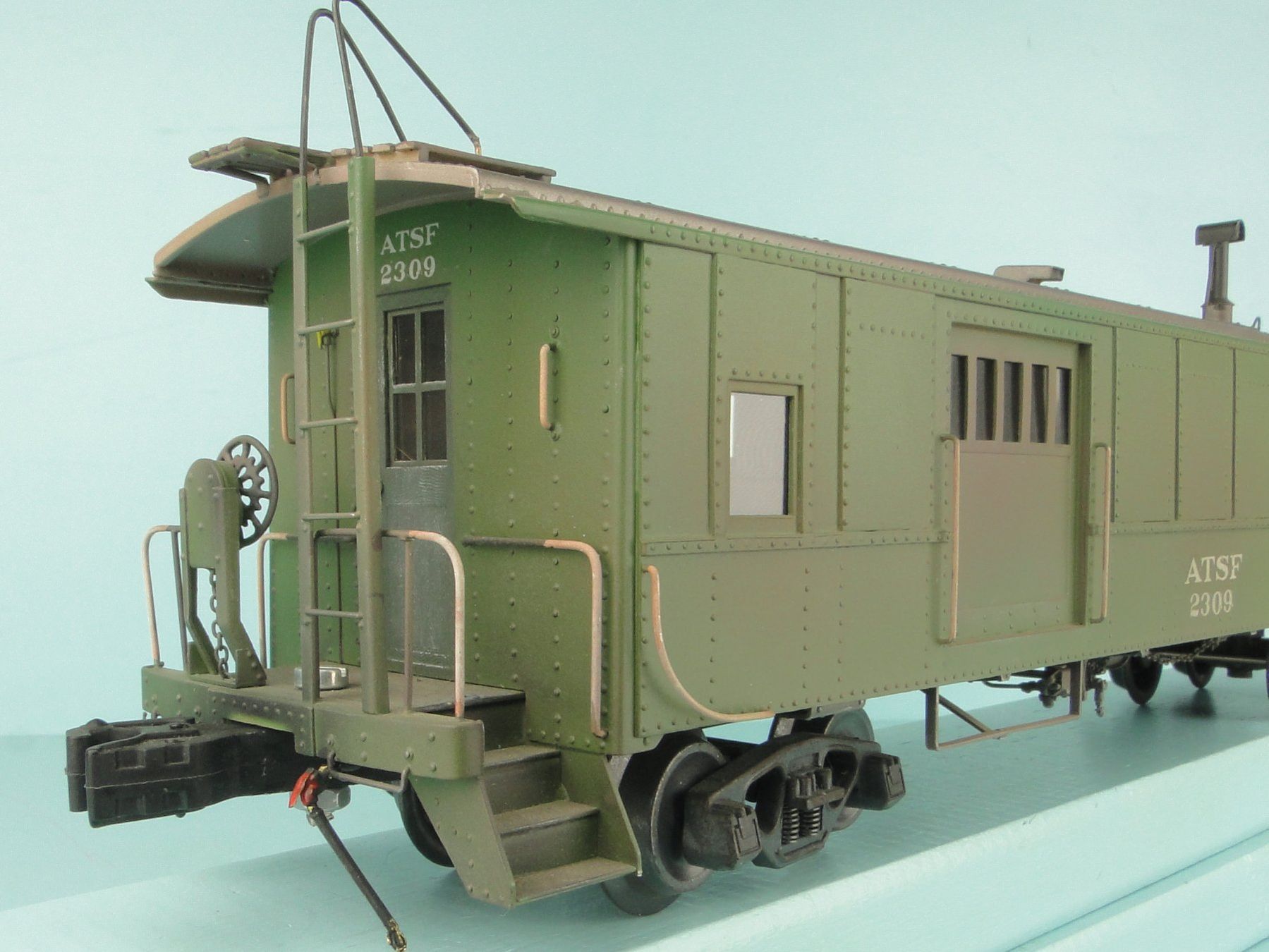 Modellini di ferrovie: Ajin Spur 0 A.T.S.F Mannschaftswagen – Usato da Bülach venduto da cann11 3