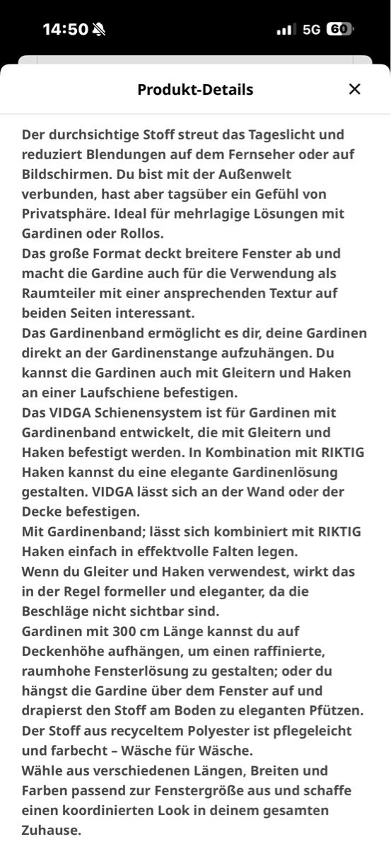 Tende: 5x IKEA STENFRÖ VORHANG 300x300 – Nuovo (secondo la descrizione) da Zürich venduto da StudioCardin 2