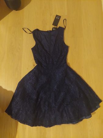 Abendkleid / elegantes Kleid dunkelblau / navy neu Grösse S