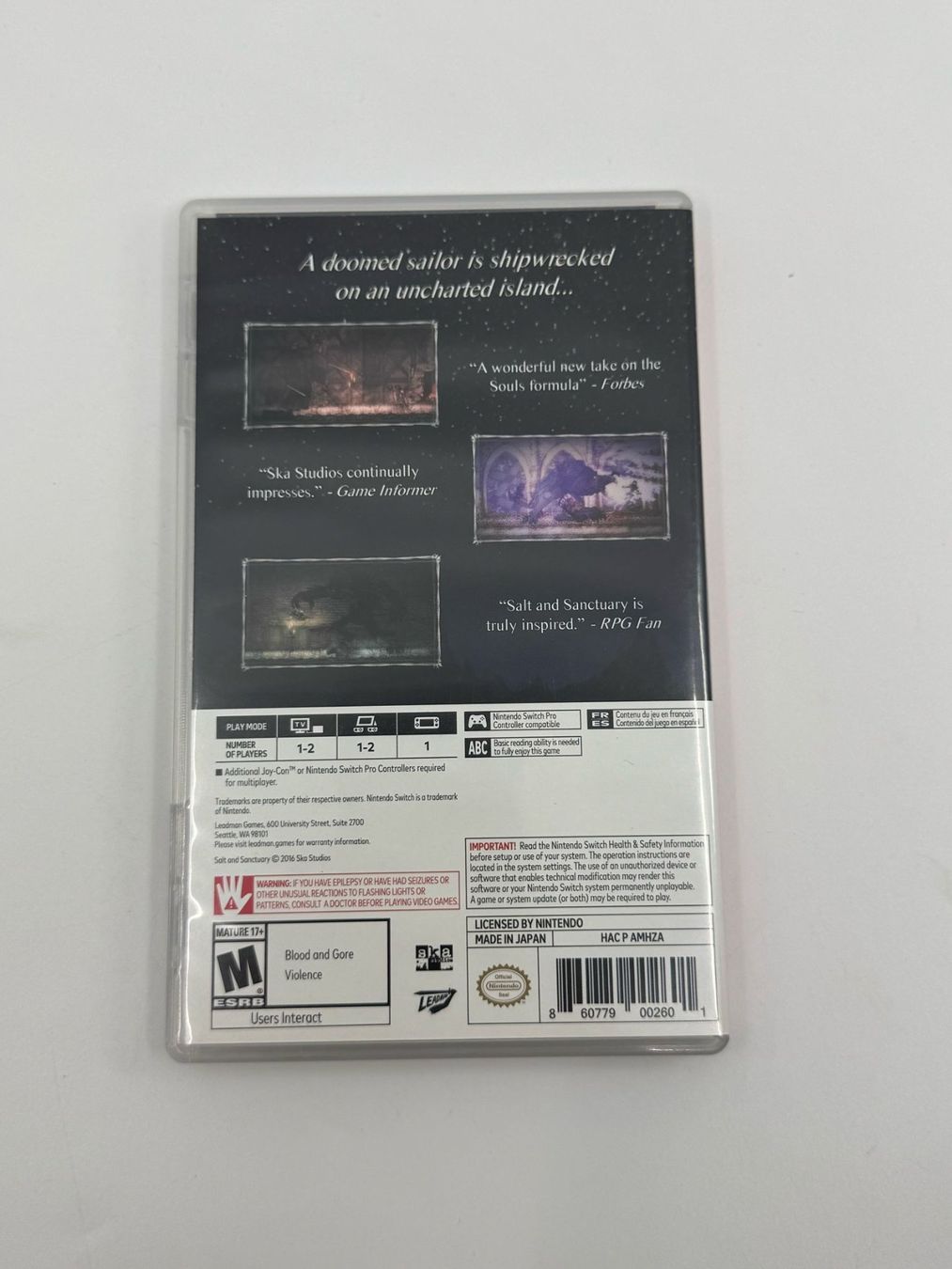 Spiele: Salt and Sanctuary (Nintendo Switch) – Gebraucht aus Herisau von Seyashop1 2