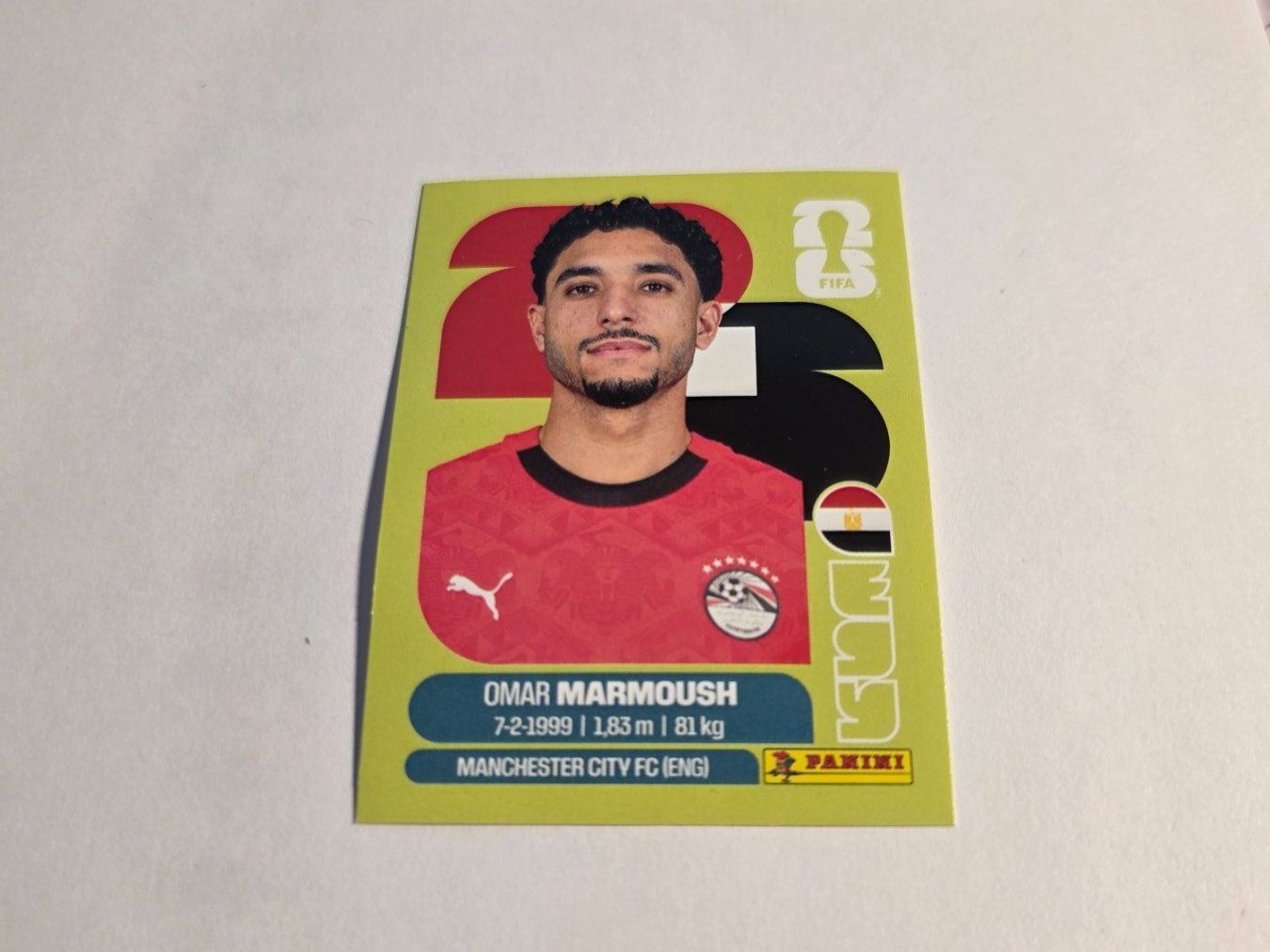 Panini Carte collezionabili: Panini  2026 OMAR MARMOUSH EGY 20 – Nuovo (secondo la descrizione) da Grand-Lancy venduto da Seo67