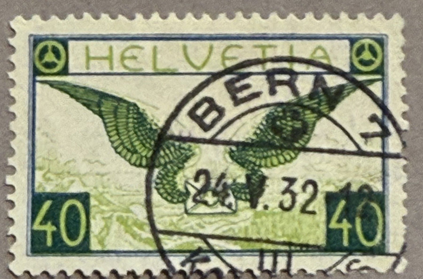 Tutti i francobolli: F15 Vollstempel Bern SBK 130.- – Usato da Steinhausen venduto da yukon26