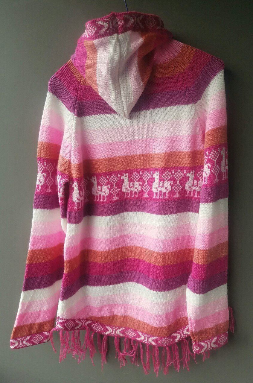 Pullover & Sweatshirts: Alpaca Poncho Strickjacke Pulli, Größe S / M, Neu!! – Neu (gemäss Beschreibung) aus Lima- Peru von Alpaka-Haus 9