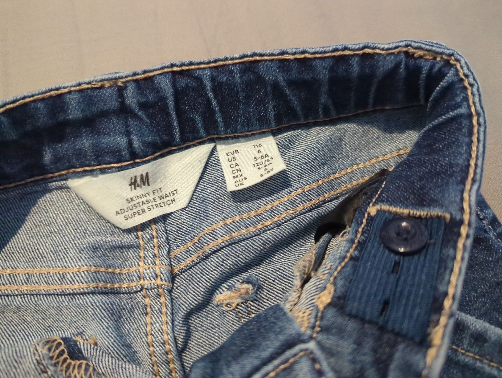 H&M Pantaloni: H&M Mädchen Jeans Hose Gr. 116 – Nuovo (secondo la descrizione) da Eglisau venduto da raf_hn2x 5
