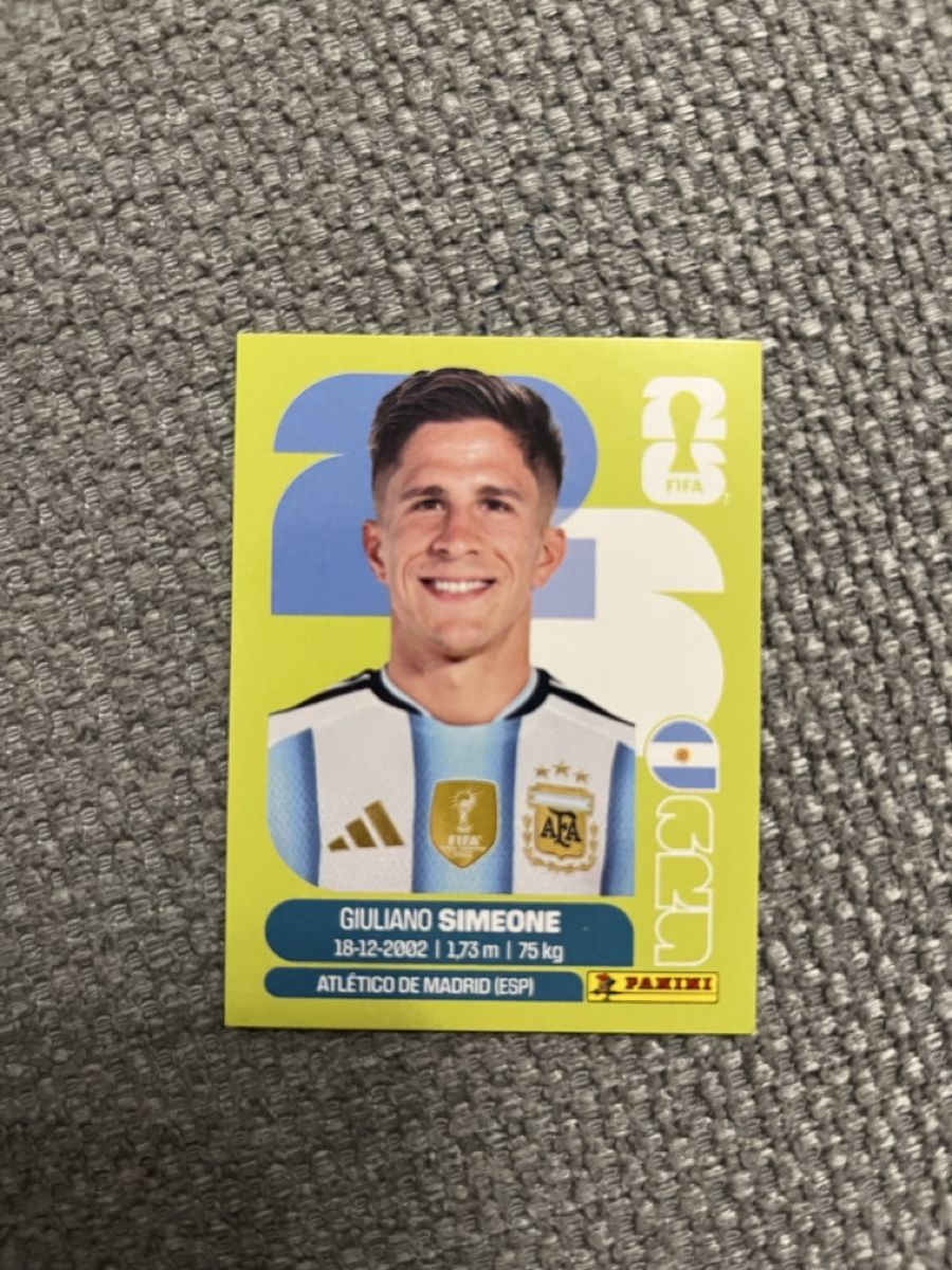 Panini Carte collezionabili: Panini WM Sticker Giuliano Simeone ARG20 – Nuovo (secondo la descrizione) da Stäfa venduto da greety1981