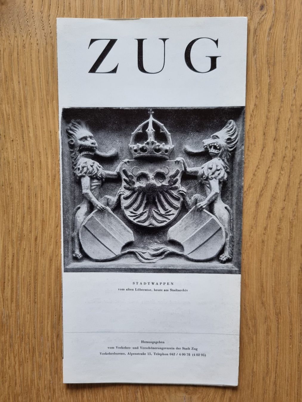 Dokumente: Prospekt Zug ca. 60er-Jahre – Gebraucht aus Bözberg von heinz-d