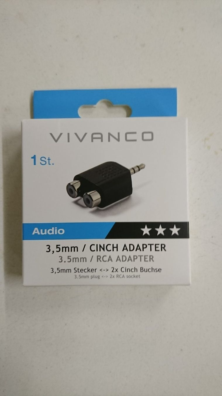 Unità & Adattatore: Cinch  Adapter – Nuovo e nell'imballaggio originale da Tägerschen venduto da Tech-World7