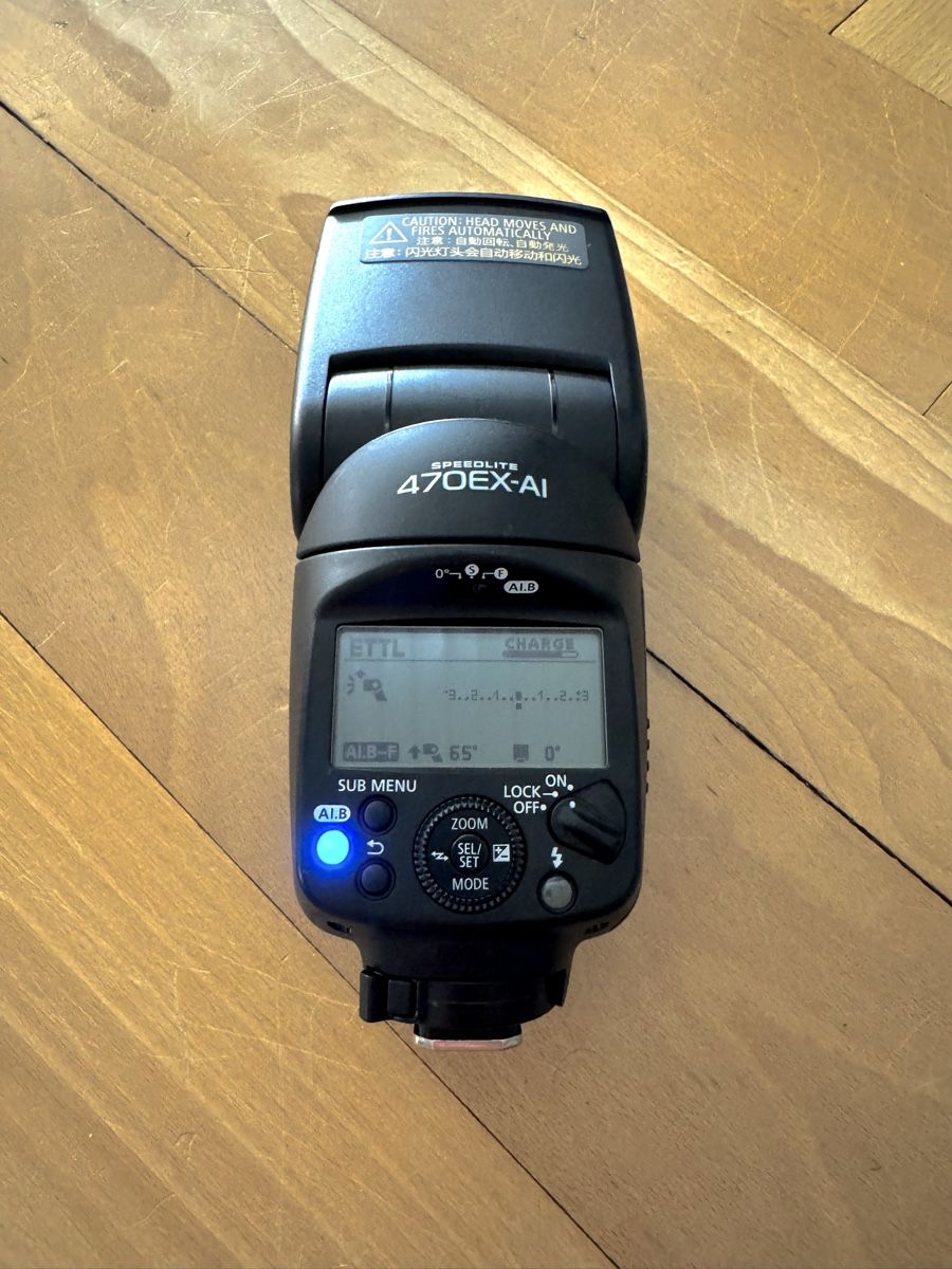 Canon Blitze: Canon Speedlite 470EX-AI Blitzgerät mit Tasche – Gebraucht aus Bad Ragaz von MarcelRochow