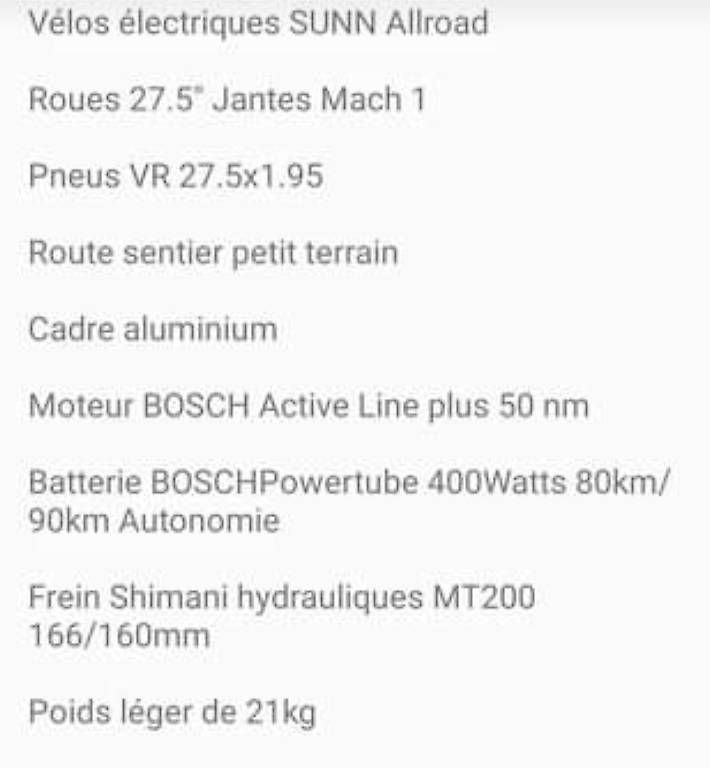 Biciclette: Vélo électrique SUNN tout Bosch – Usato da meyrin venduto da ebehar 1