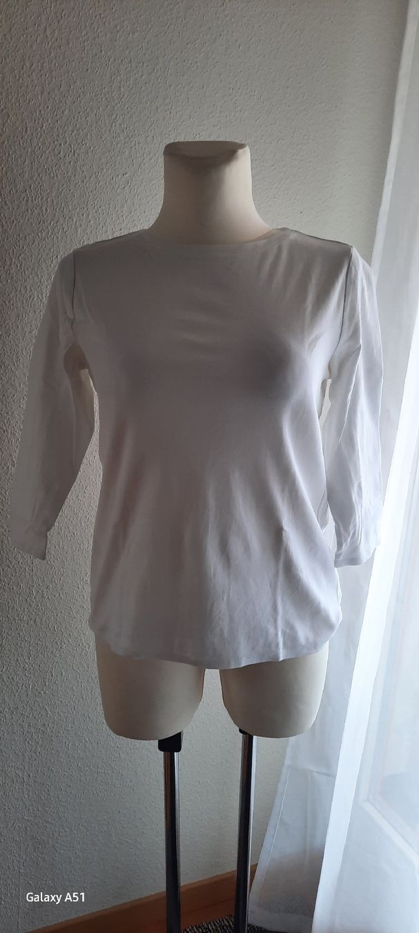Cecil T-Shirts: ***CECIL*** Basicshirt weiss 3/4 Arm Gr L – Gebraucht aus Wädenswil von H2H_Secondhandshop 1