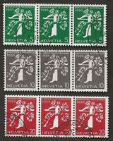 1939 Zusammenhängende Marken Landesausstellung Schweiz