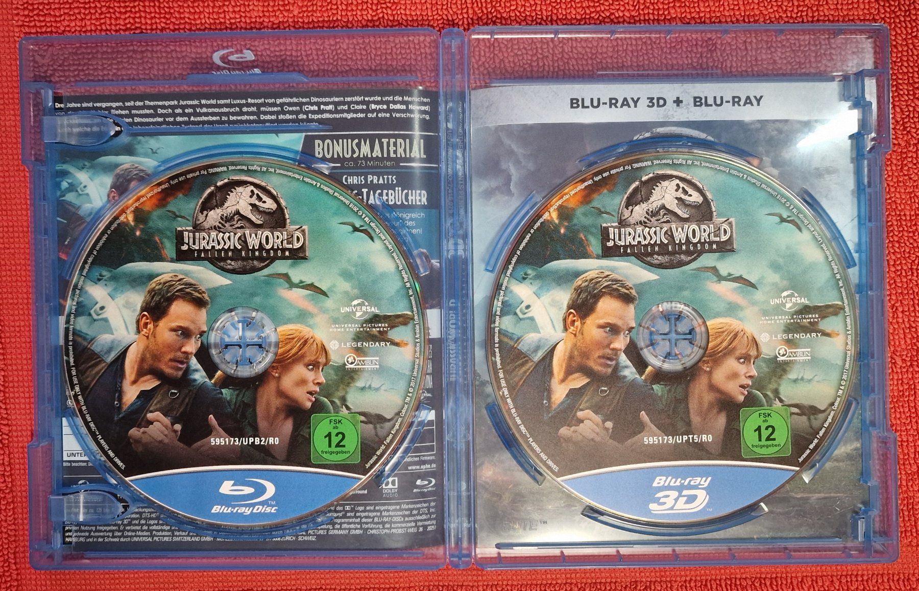 Alle DVDs: Jurassic World Fallen Kingdom BluRay 3D & normal – Gebraucht aus Basel von phi_8xhm 2