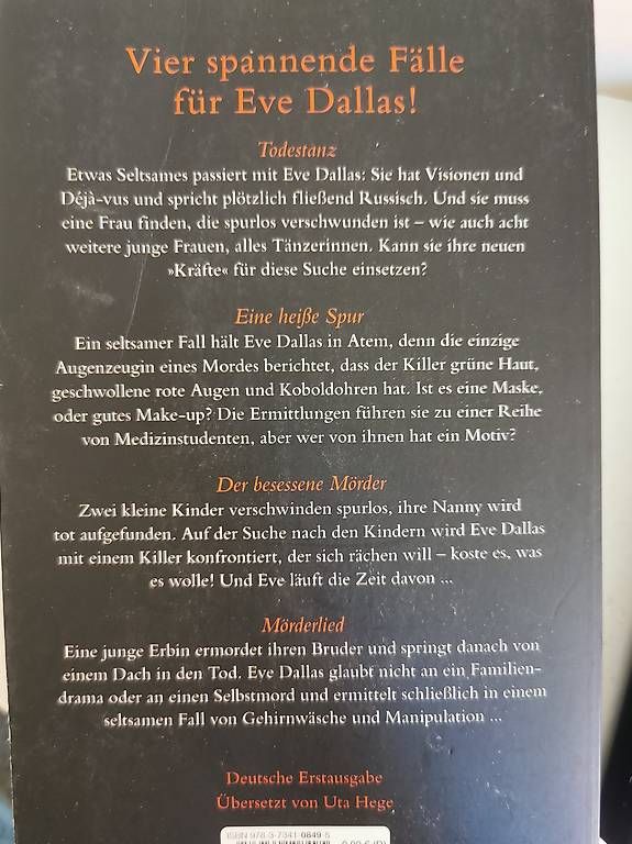 Bücher: J. D. Robb - Nora Roberts – Gebraucht aus bern von jeannie2006 1
