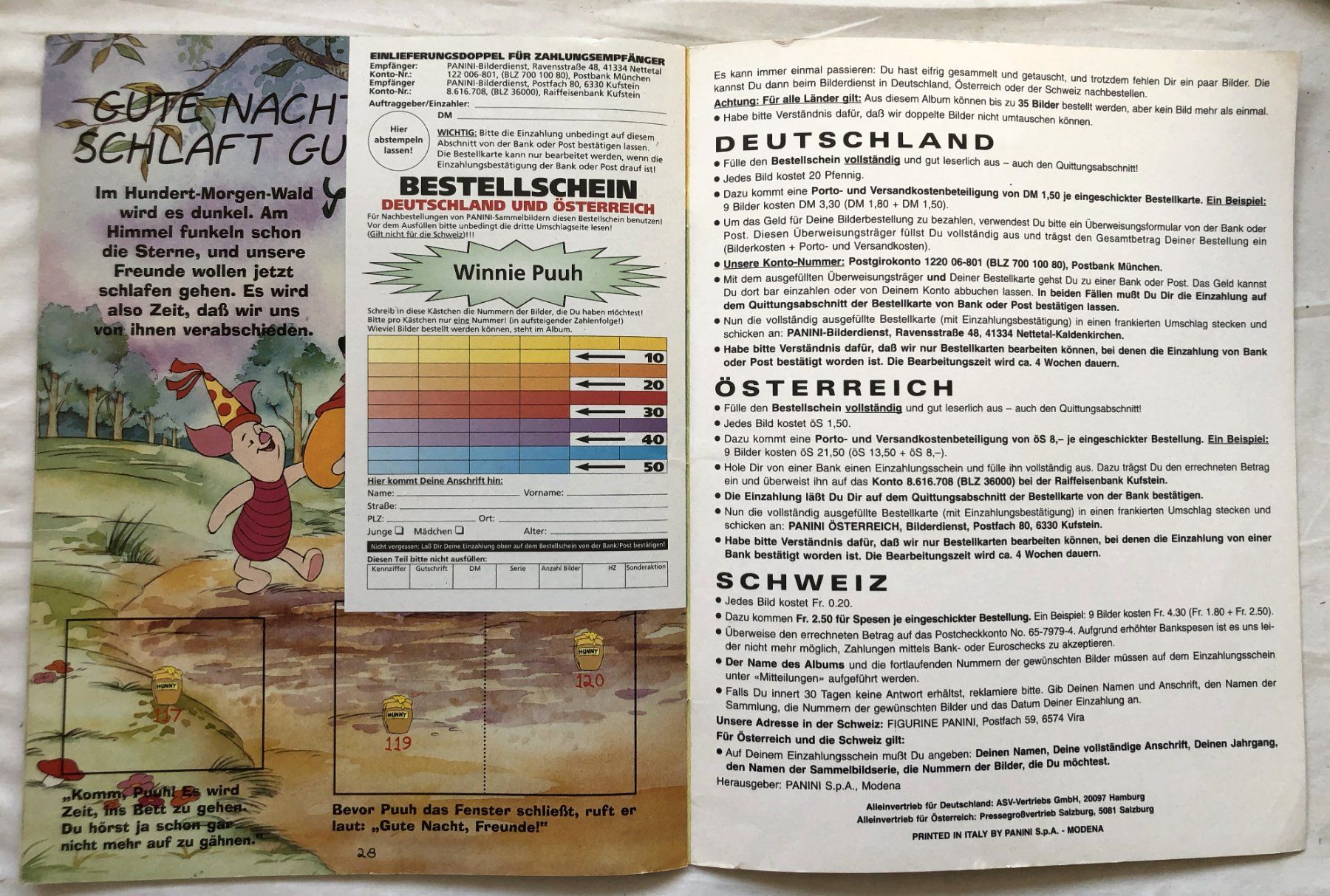 Panini Album: Panini - Album - Winnie Puuh – Usato da Schaffhausen venduto da durruti 3