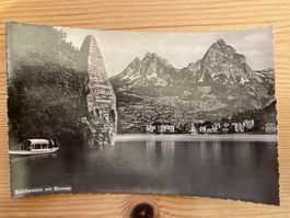 Schillerstein mit Brunnen - AK ohne Briefmarke