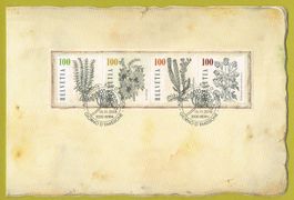 Faltblatt Heilpflanzen 2018 mit Sonderblock Ersttag