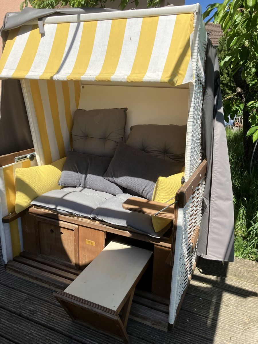 Poltrone: Gepflegter Strandkorb mit Schutzhülle – Usato da Gasel venduto da sib.pfeiffer