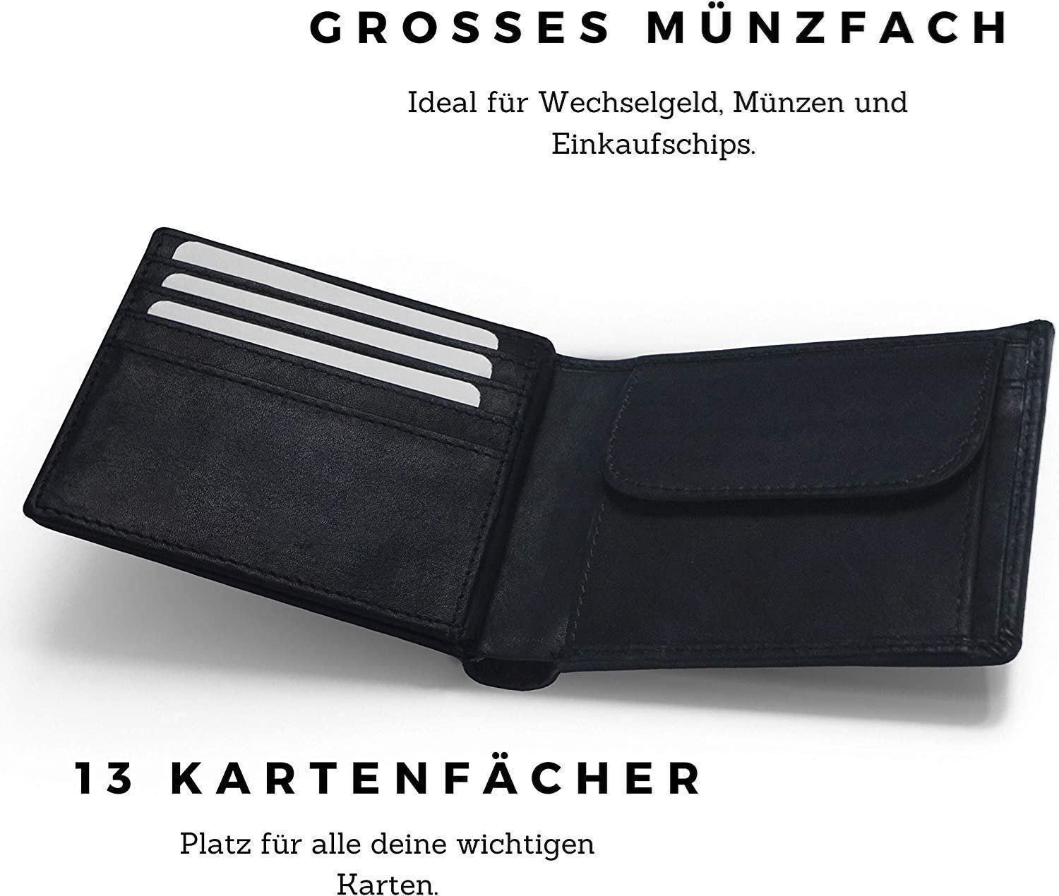 Portafogli: NORSTED Geldbeutel Männer Leder-Schwarz – Nuovo e nell'imballaggio originale da Oberglatt ZH venduto da Mrf808 4