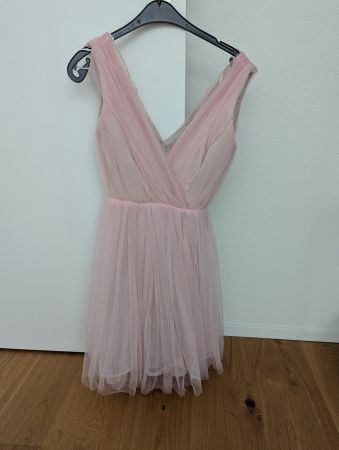 Zara Damen Kleid rosa Tüll