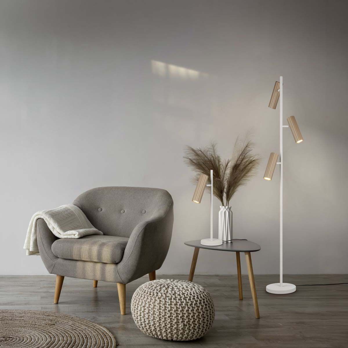 Lampade: Tischleuchte, Grau, Coffee, 50 cm Höhe – Nuovo (secondo la descrizione) da Kreuzlingen venduto da Smart-Light 1