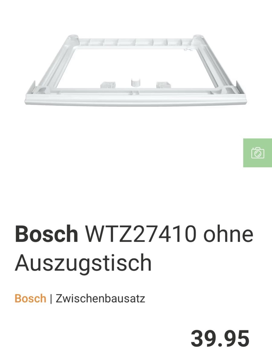 Bosch Lavatrici: Bosch Waschturm zwischen Bausatz – Nuovo e nell'imballaggio originale da Rümlang venduto da euqinom16 1