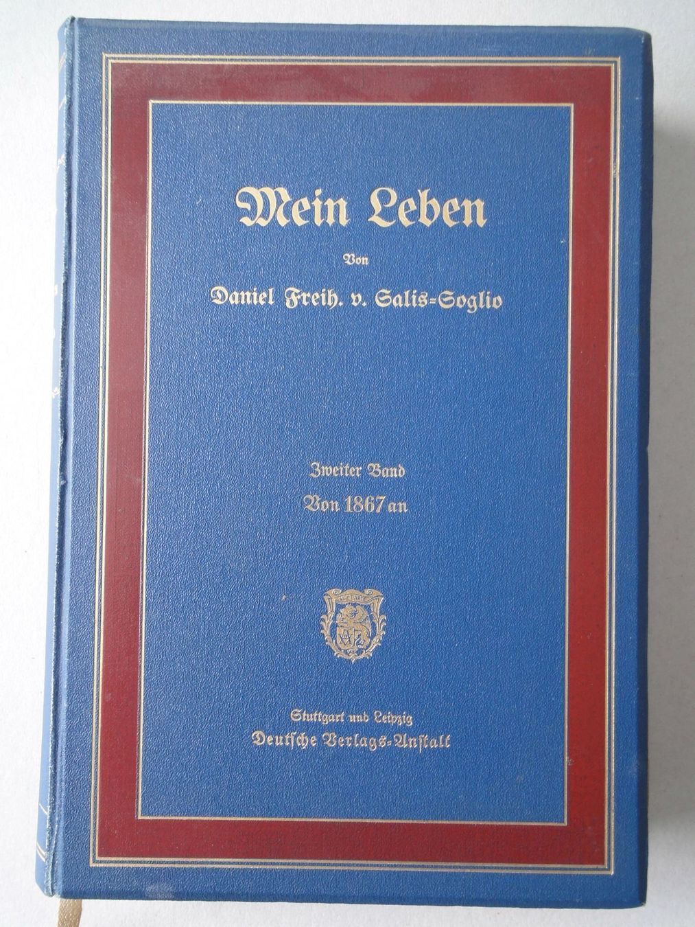 Libri: Mein Leben  Daniel Freih. v. Salis 1908 – Usato da Chur venduto da omonia