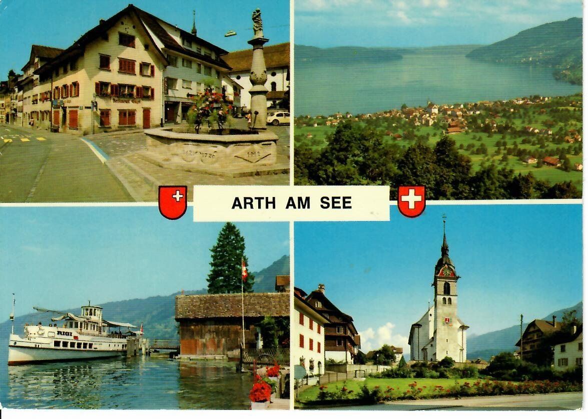 Cartoline postali: Arth am See – Usato da Hochdorf venduto da Ziegel-16